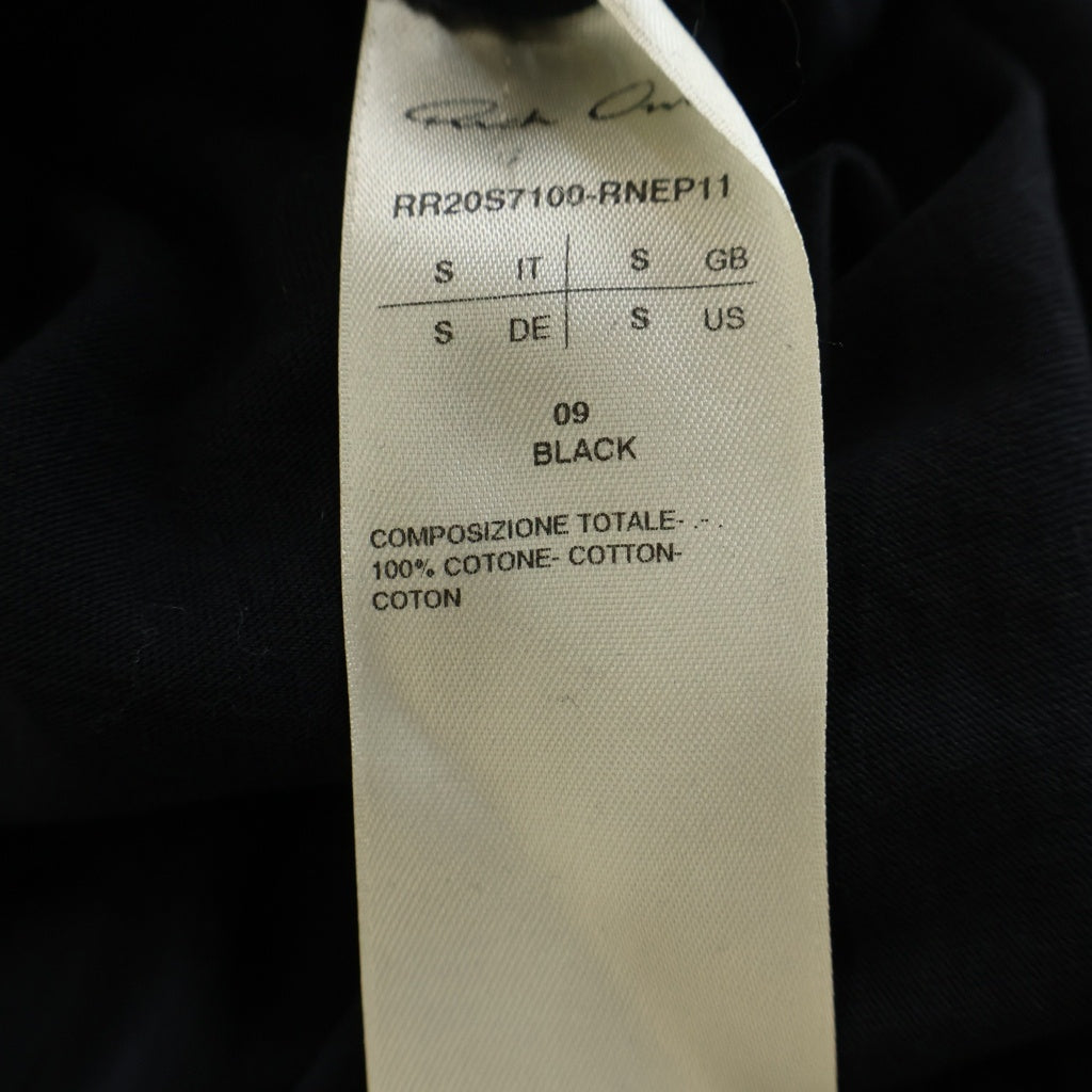 Rick Owens(リックオウエンス) 20SS TECUATL THONAS HOUSEAGO トーマスハウスアゴー フロントロゴデザイン クルーネック カットソー ノースリーブ タンクトップ ブラック RR20S7100-RNEP11