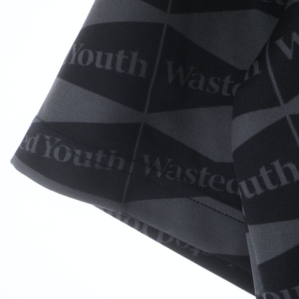 WASTED YOUTH(ウェイステッドユース) ×Budweiser バドワイザー サッカーゲーム半袖Tシャツ カットソー ブラック