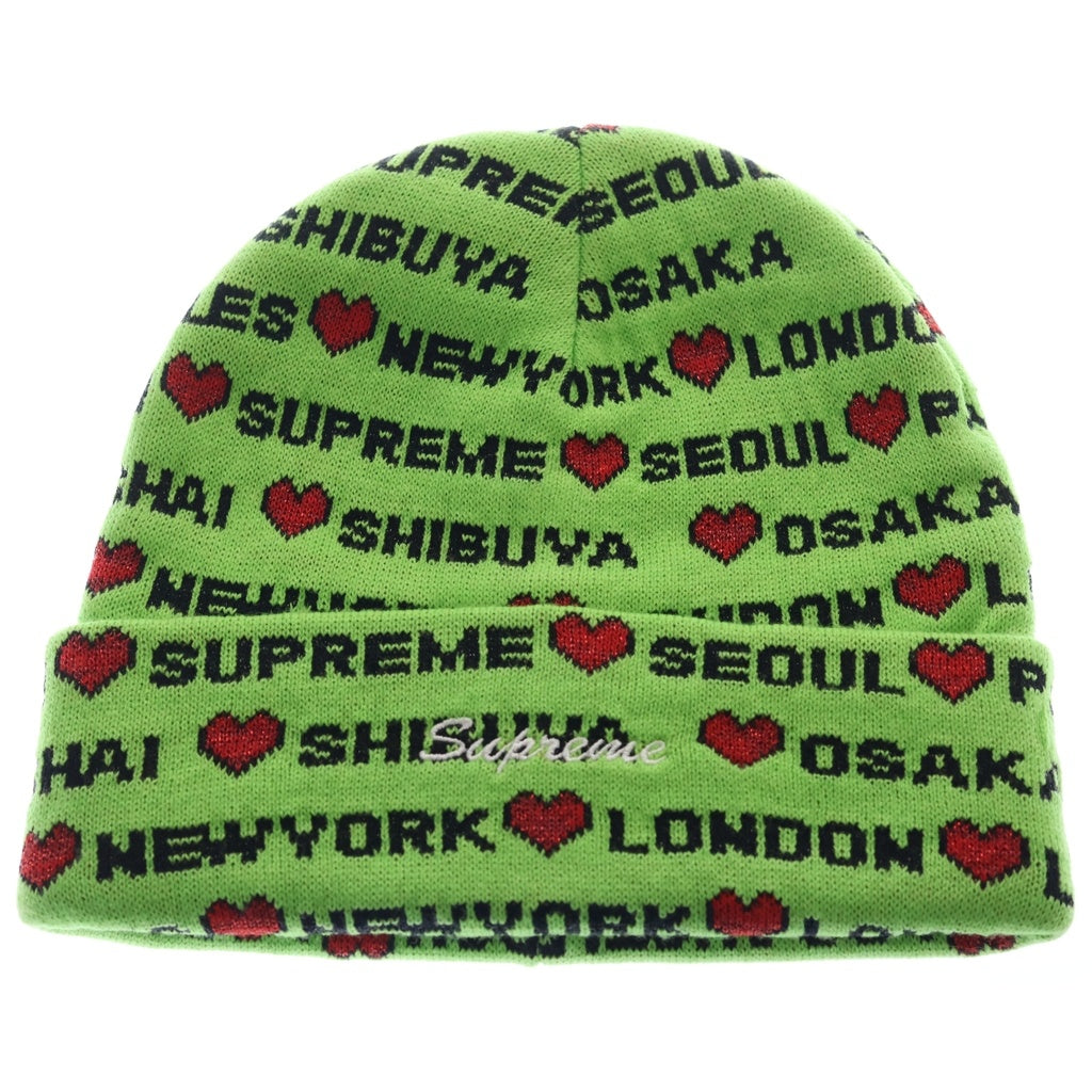 SUPREME(シュプリーム) 24AW Lime Beanie ライムビーニー 帽子 グリーン レディース