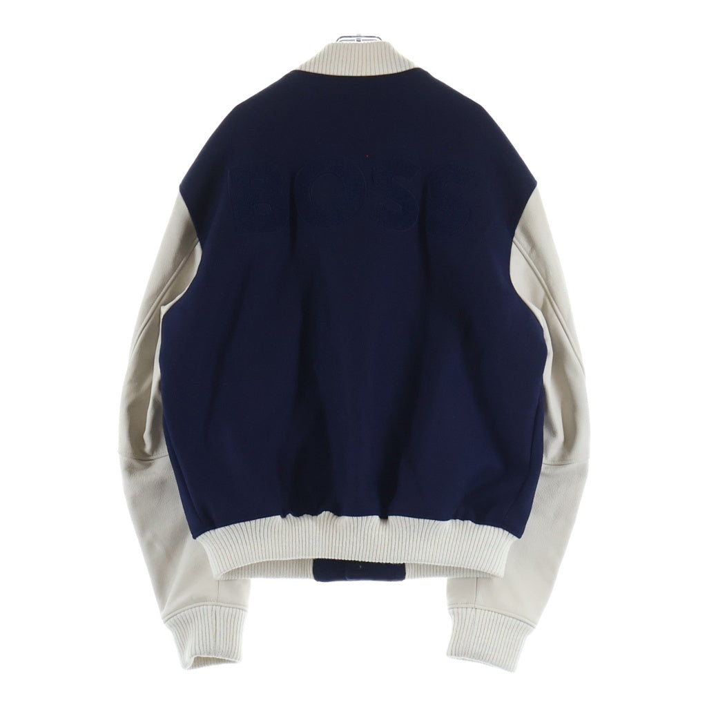 HUGO BOSS(ヒューゴボス) ×SHOHEI OHTANI スタジアムジャンパー フライジャケット ウール ネイビー 230-000-186-1814