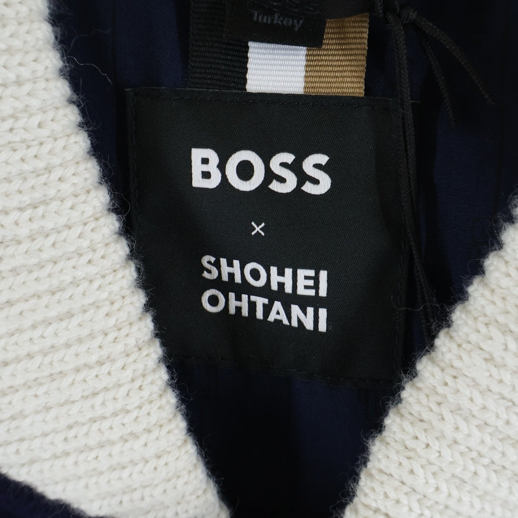 HUGO BOSS(ヒューゴボス) ×SHOHEI OHTANI スタジアムジャンパー フライジャケット ウール ネイビー 230-000-186-1814