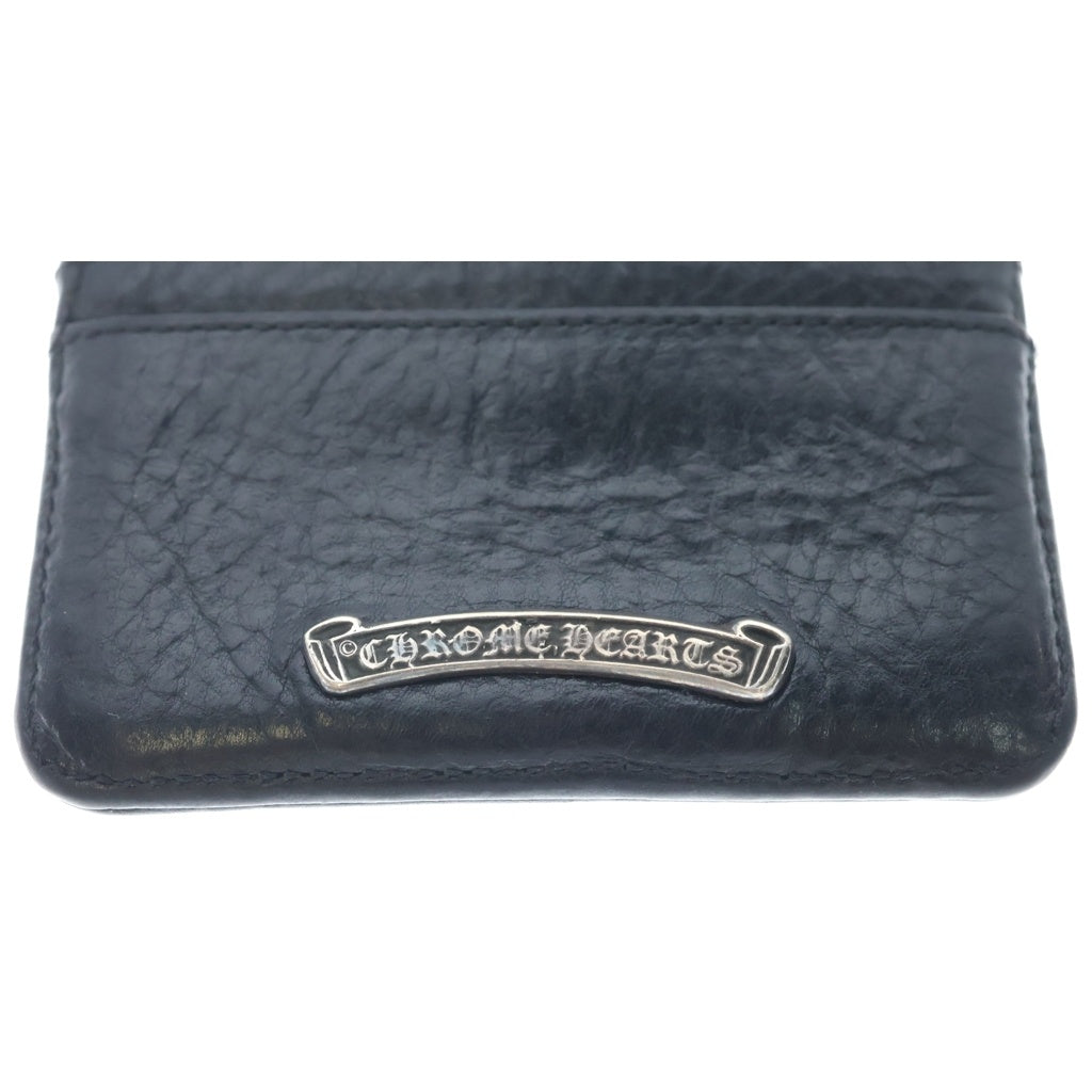 CHROME HEARTS(クロムハーツ) DOUBLE SIDE ダブルサイド スクロールラベル付レザーカードケース