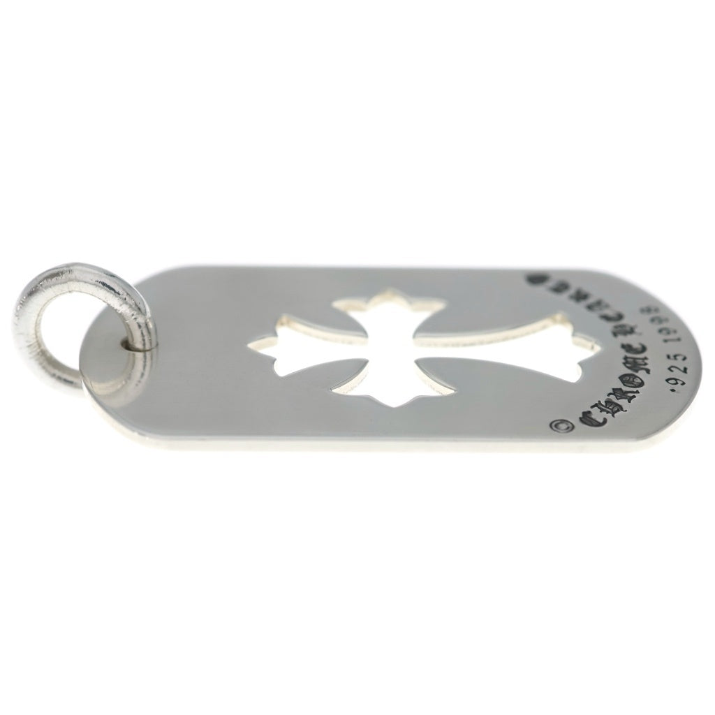 CHROME HEARTS(クロムハーツ) D TAG LRG CO CRS カットアウトクロスドッグタグ ラージ ペンダントトップ シルバー BCA239 レディース