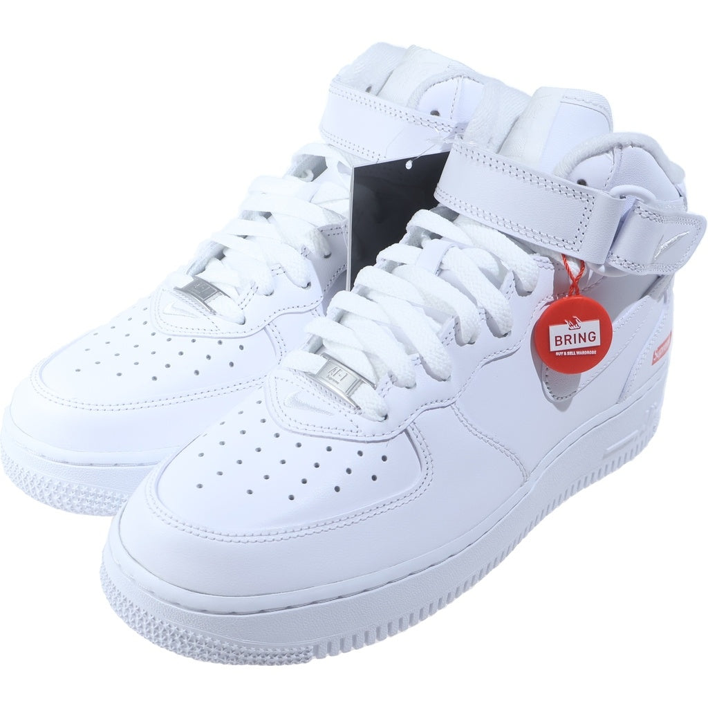 NIKE(ナイキ) ×SUPREME AIR FORCE 1 MID SP シュプリーム エアフォース1 ミッドカットスニーカー ホワイト US7.5/25.5cm FZ8784-100