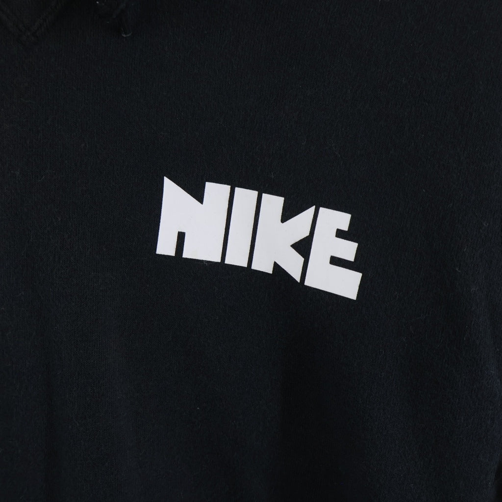 Sacai(サカイ) 20AW×NIKE Nsw Other Sports U Nrg Rh Hoodie ナイキ ロゴプリントナイロン切り替えプルオーバーパーカー ブラック S#CW2419