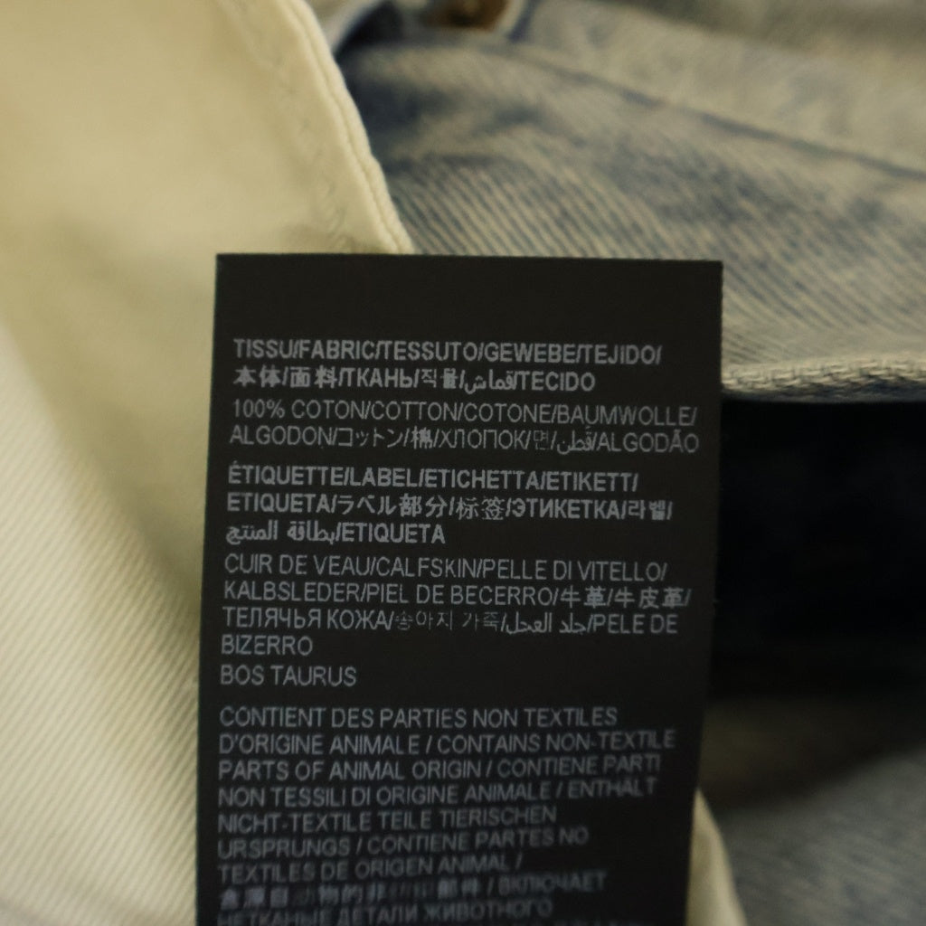 SAINT LAURENT PARIS(サンローランパリ) ボタンフライ ローウエスト スリムデニムパンツ インディゴ 597052