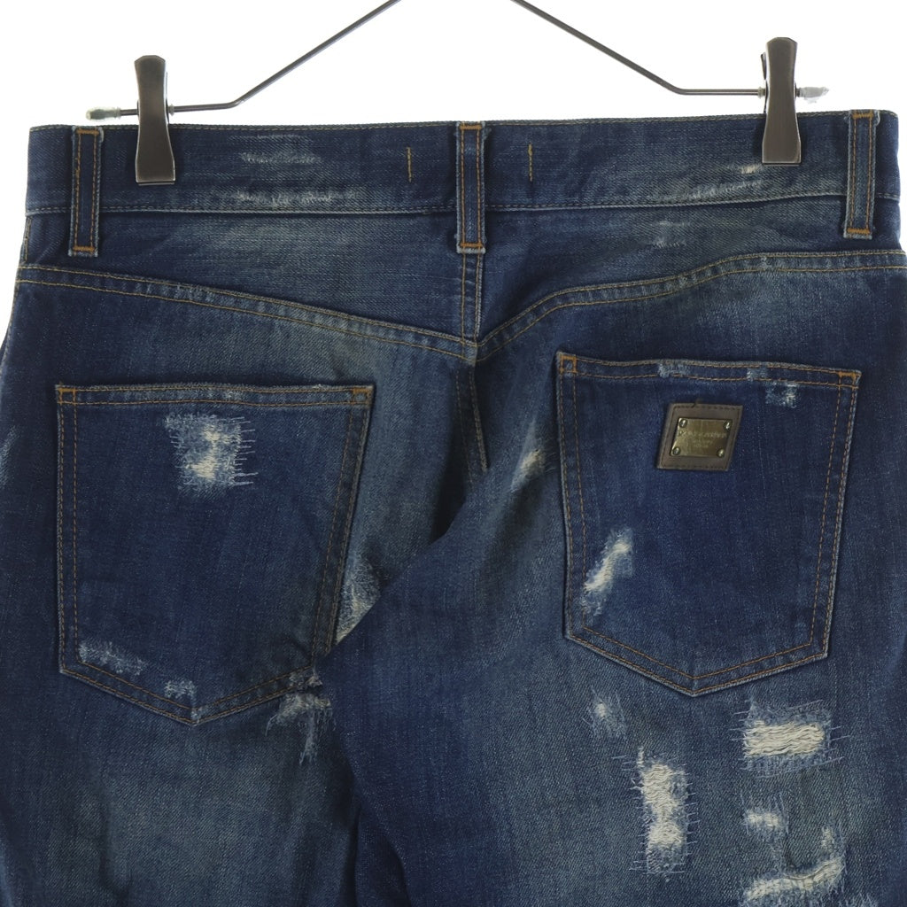J&ANS DOLCE&GABBANA(ドルチェアンドガッバーナ) ジップフライ デニムパンツ ボトムス インディゴ 44 G4A0LP/G8O33