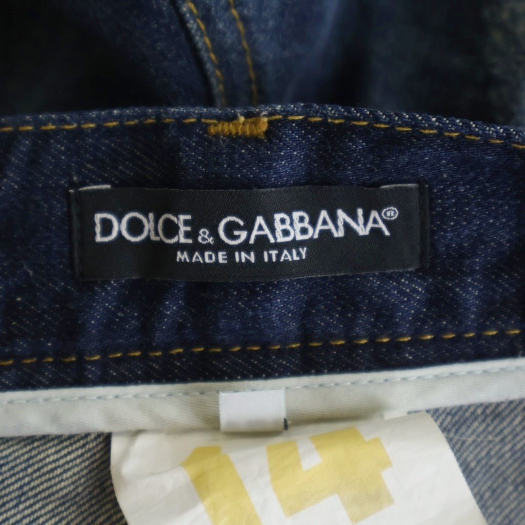 J&ANS DOLCE&GABBANA(ドルチェアンドガッバーナ) ジップフライ デニムパンツ ボトムス インディゴ 44 G4A0LP/G8O33