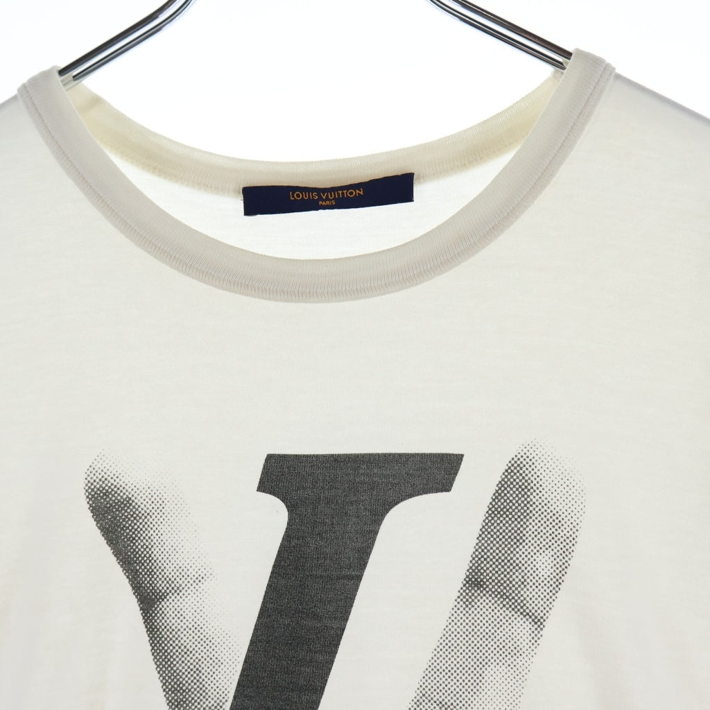 LOUIS VUITTON(ルイヴィトン) 18AW PEACE AND LOVE ピースアンドラブ クルーネック カットソー 半袖Tシャツ ホワイト RM182 FMB HFY79W