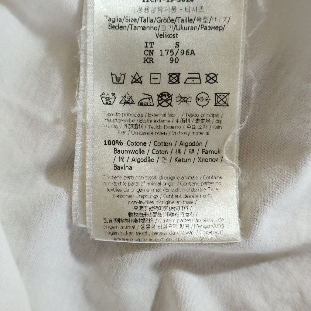 FENDI(フェンディ) ロゴデザイン クルーネック カットソー 半袖Tシャツ ホワイト FY0894ABR9