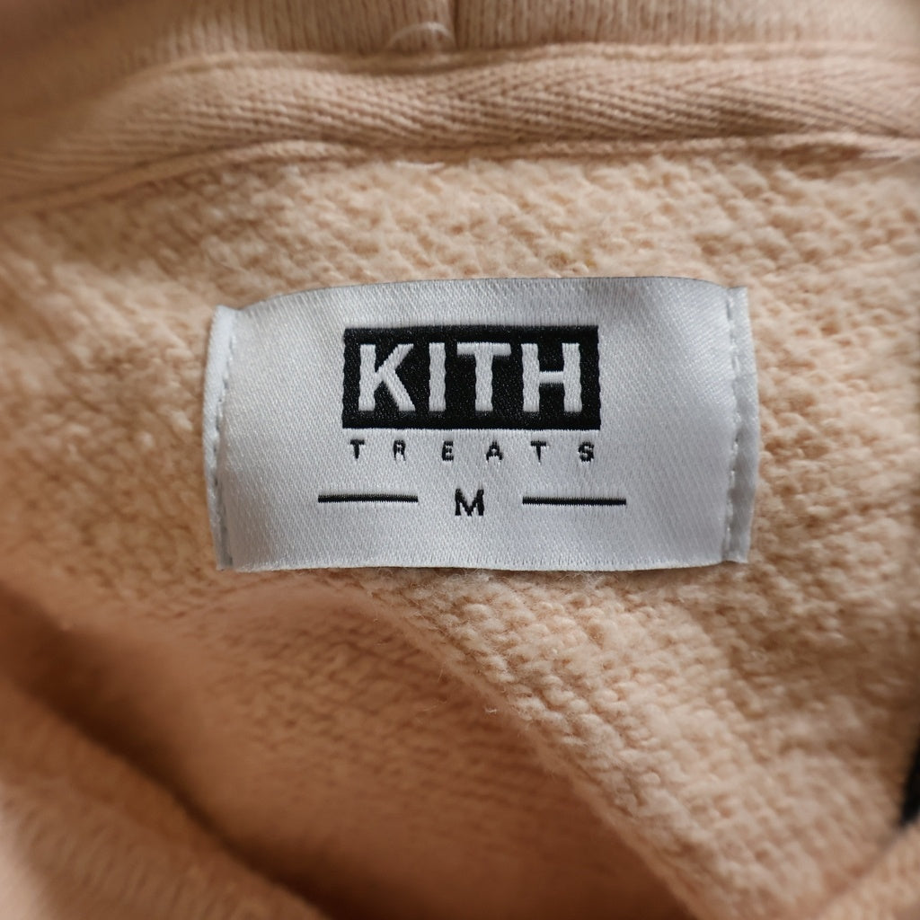 KITH(キス) フロントロゴデザイン フーデッド スウェット パーカー ピンク KH2164