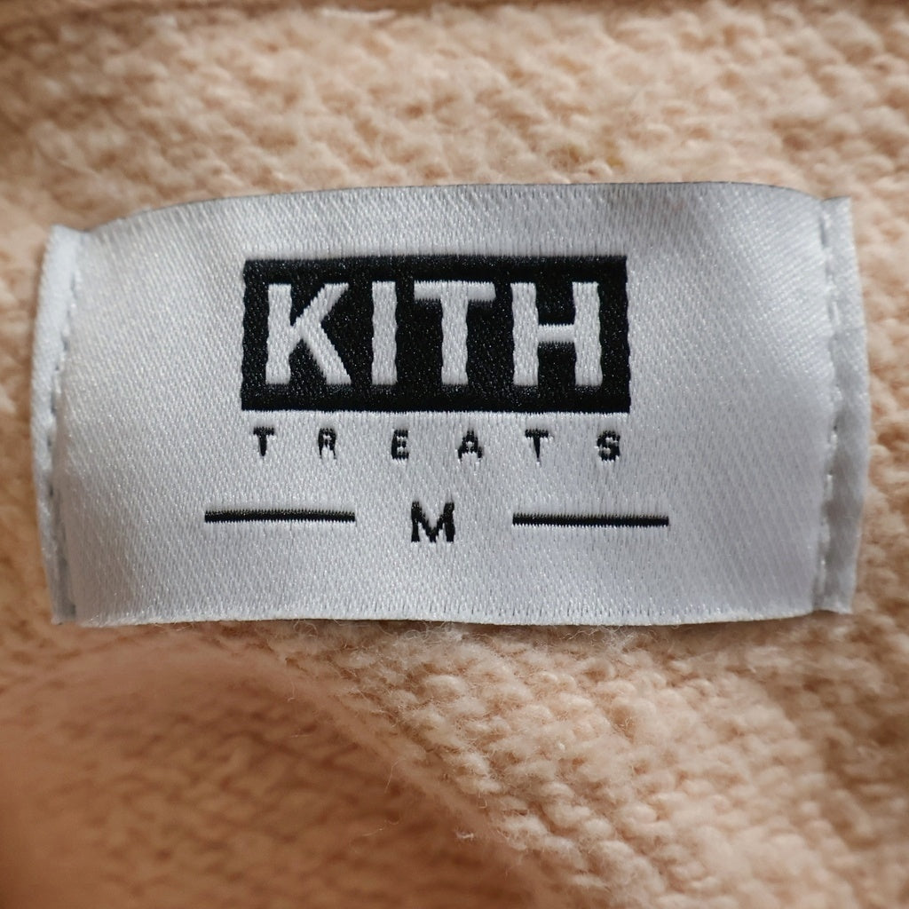 KITH(キス) フロントロゴデザイン フーデッド スウェット パーカー ピンク KH2164