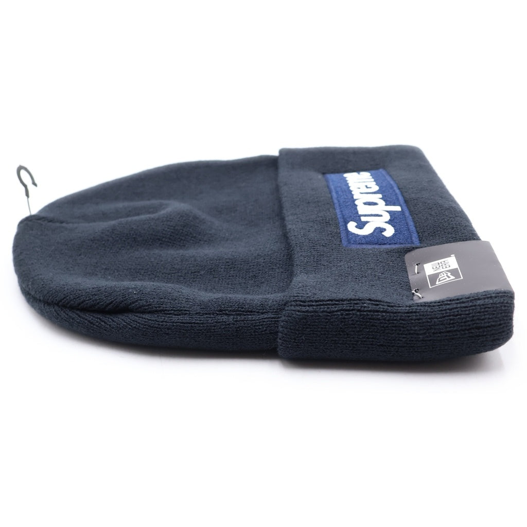 SUPREME(シュプリーム) 25AW ×NEWERA Box Logo Beanie ニューエラ ボックスロゴ ビーニー 帽子 ネイビー