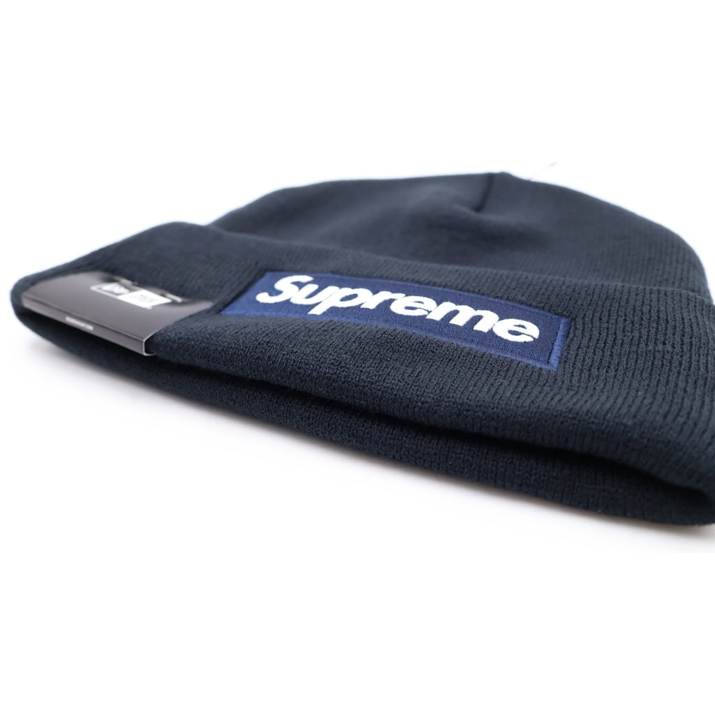 SUPREME(シュプリーム) 25AW ×NEWERA Box Logo Beanie ニューエラ ボックスロゴ ビーニー 帽子 ネイビー