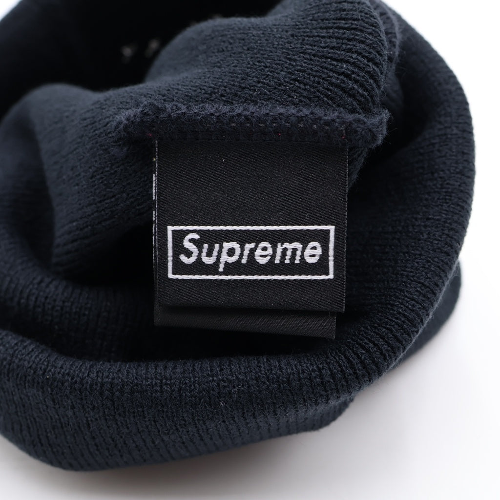 SUPREME(シュプリーム) 25AW ×NEWERA Box Logo Beanie ニューエラ ボックスロゴ ビーニー 帽子 ネイビー
