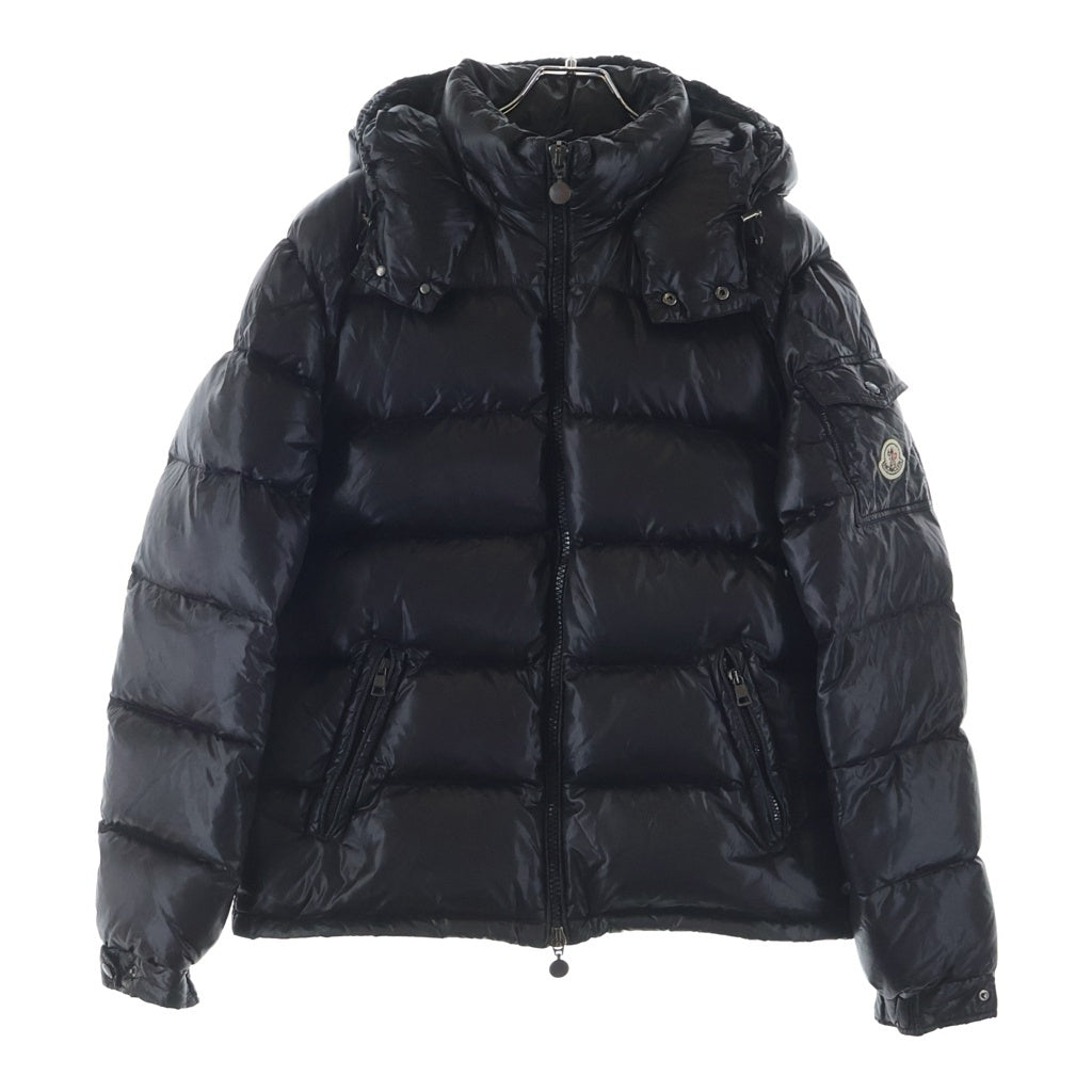 MONCLER(モンクレール) MAYA マヤ アームロゴ フーデッド ダウンジャケット ブラック 40366 50 68950