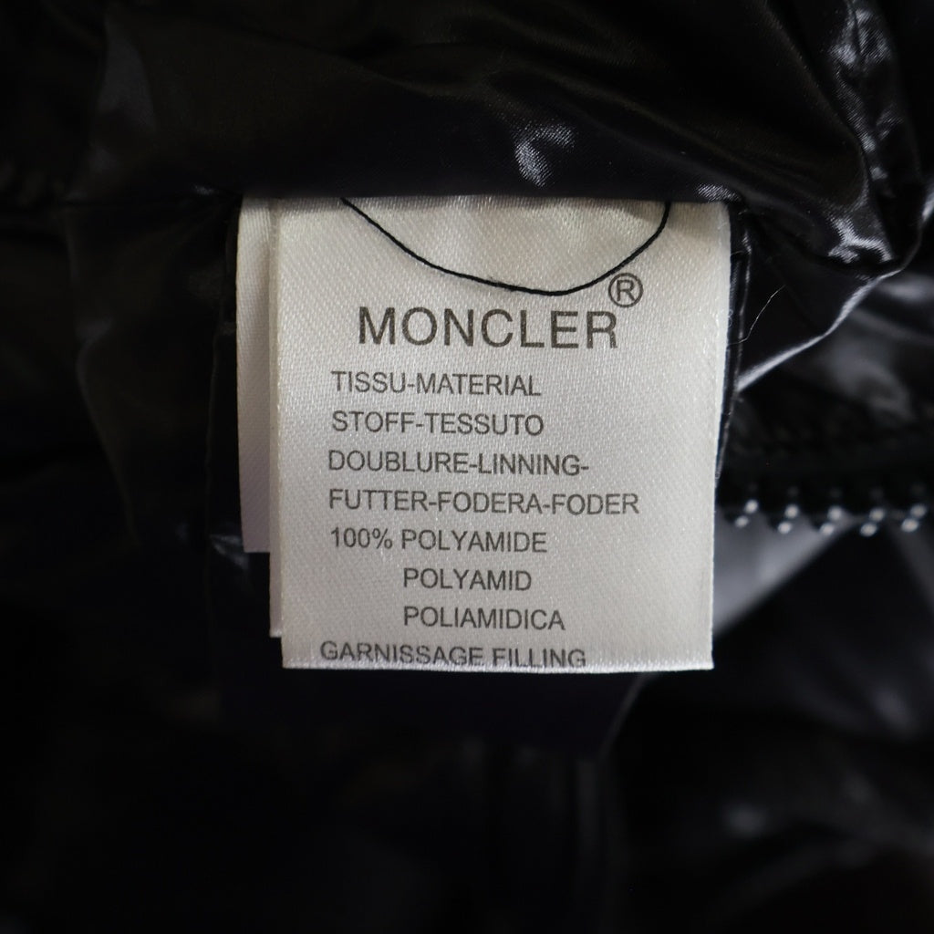 MONCLER(モンクレール) MAYA マヤ アームロゴ フーデッド ダウンジャケット ブラック 40366 50 68950