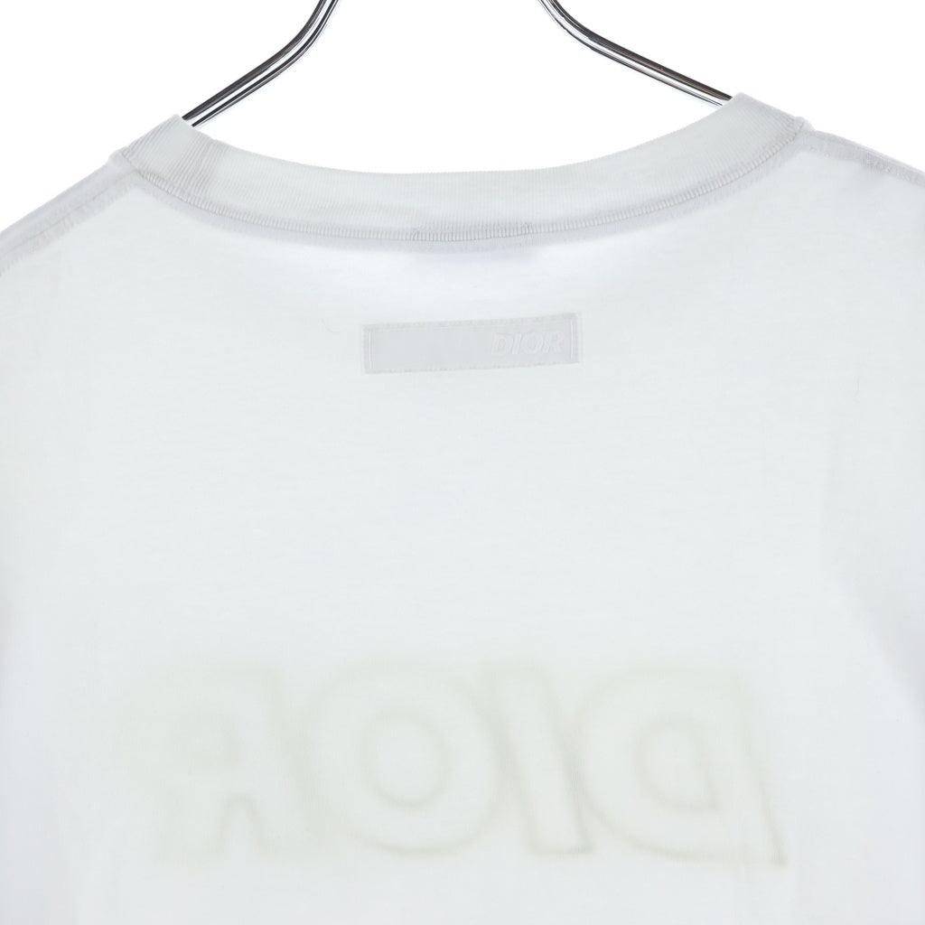 DIOR(ディオール) ロゴ刺繍 半袖Tシャツ カットソー ホワイト 393J696E0847