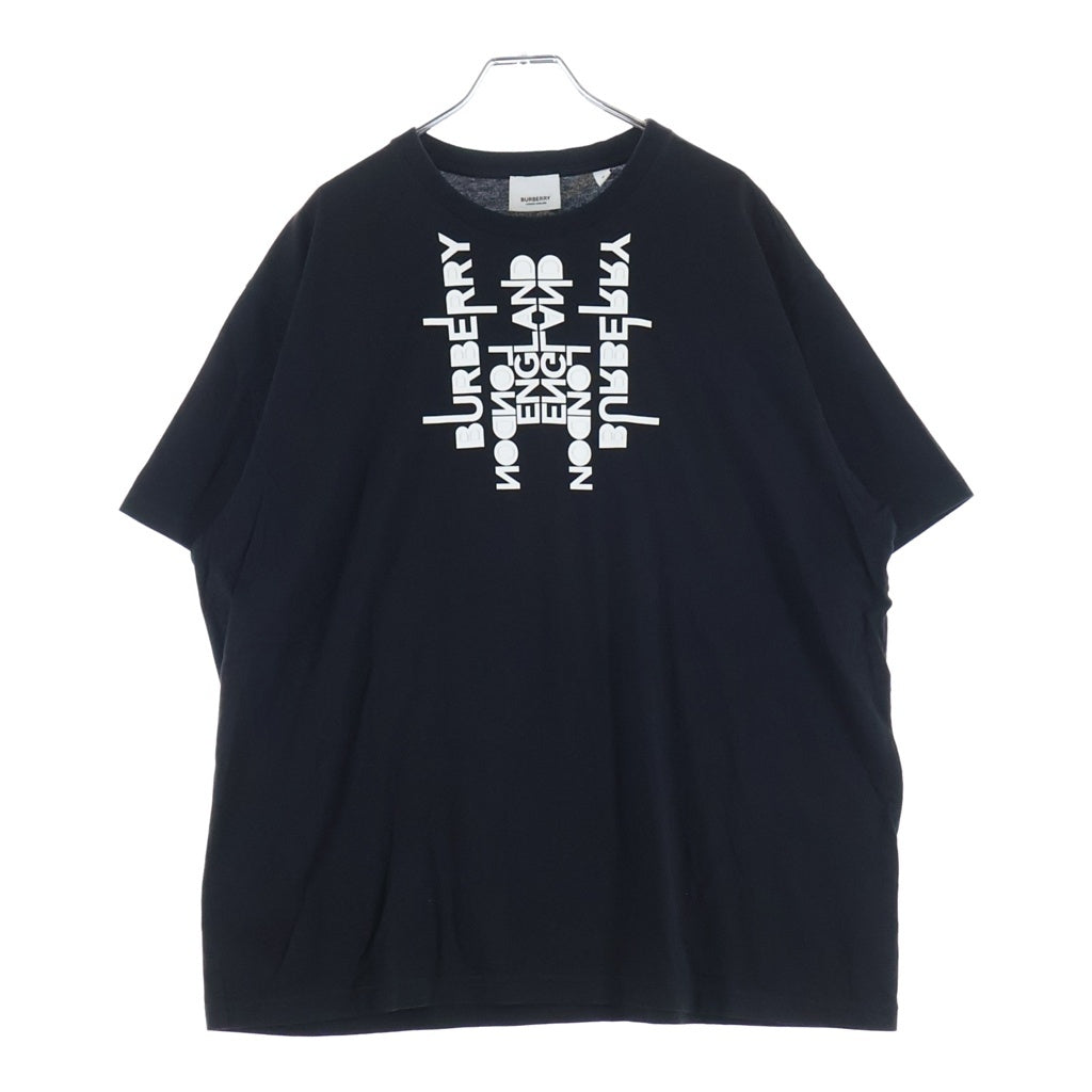 BURBERRY(バーバリー) フロントロゴ 半袖Tシャツ カットソー ブラック 8051398
