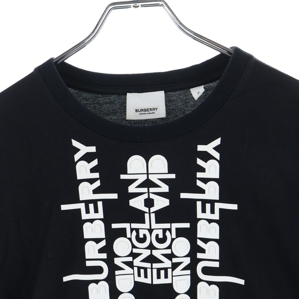 BURBERRY(バーバリー) フロントロゴ 半袖Tシャツ カットソー ブラック 8051398