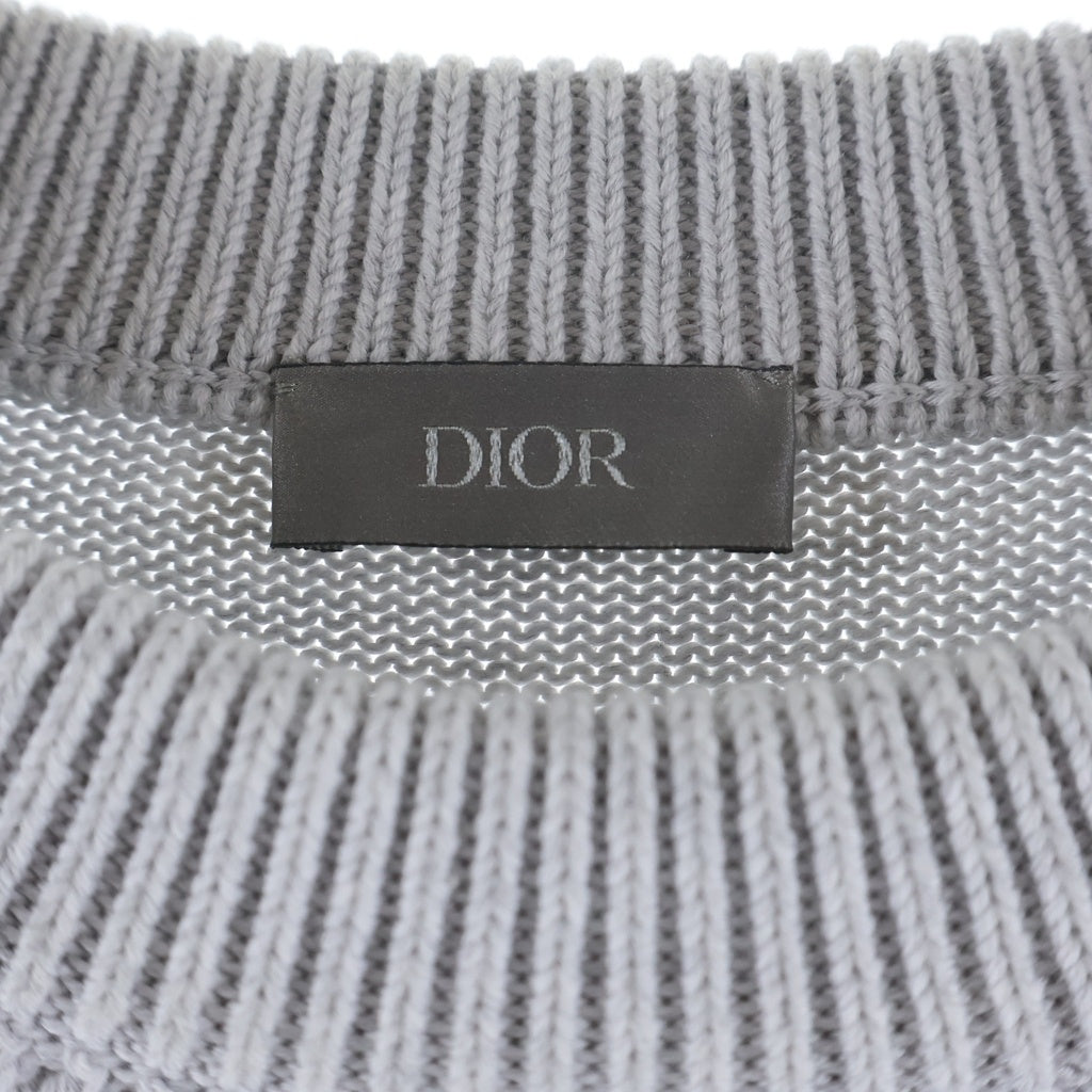 DIOR(ディオール) オブリーク クルーネックセーター ニット グレー 113M638AT187