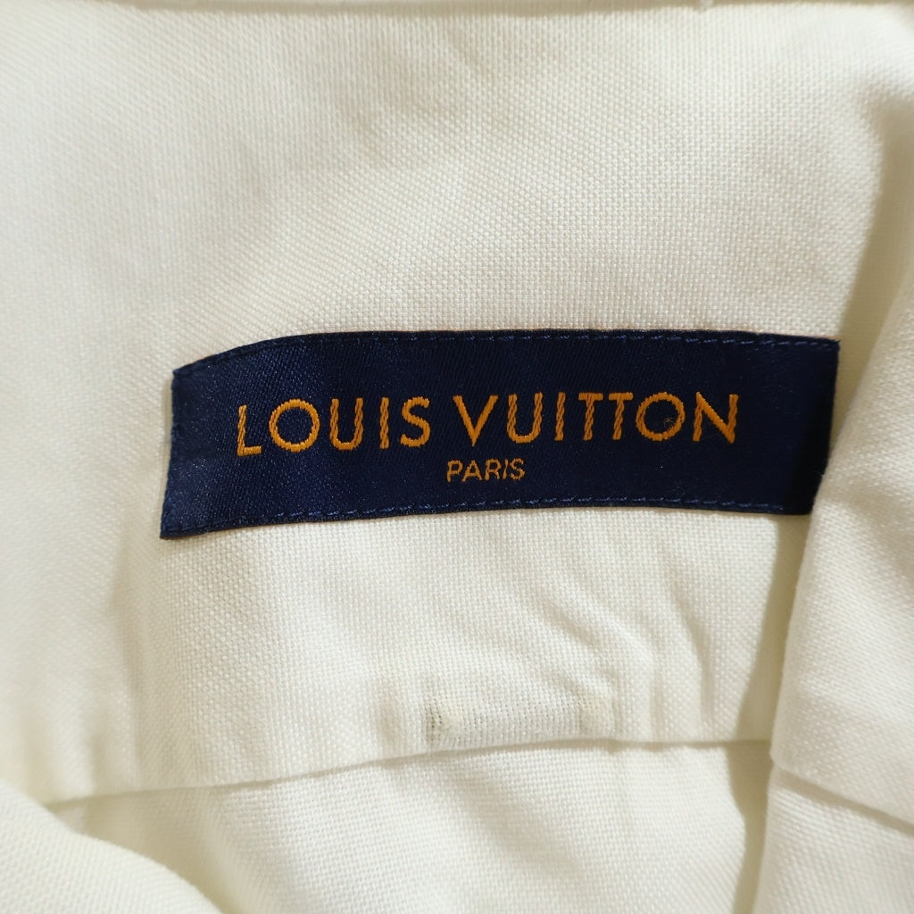 LOUIS VUITTON(ルイヴィトン) 22SS パッチ付き コットン 長袖シャツ ホワイト RM221Q DLX HIS55W