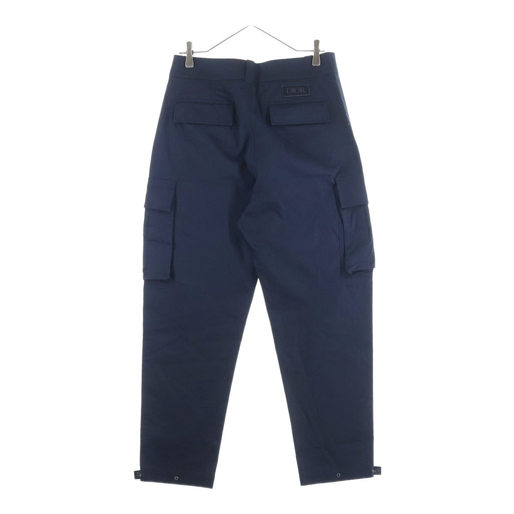 DIOR(ディオール) ロゴワッペン コットン カーゴパンツ ネイビー 013C122A3866