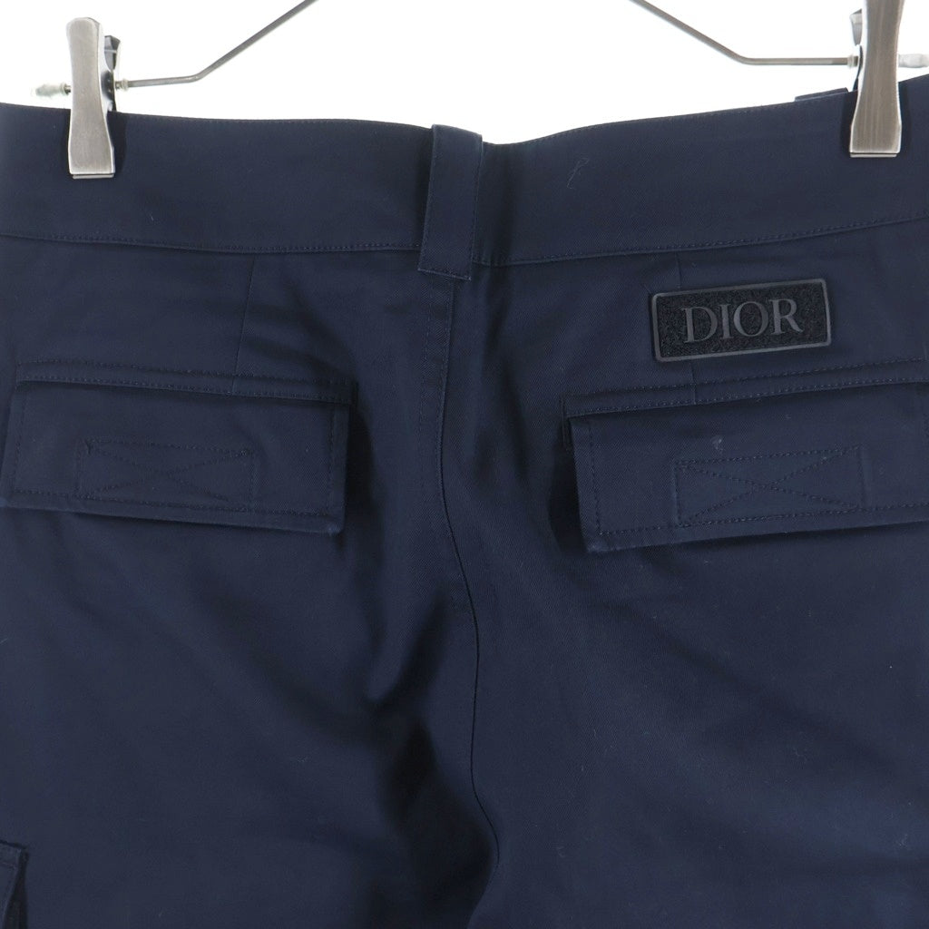 DIOR(ディオール) ロゴワッペン コットン カーゴパンツ ネイビー 013C122A3866
