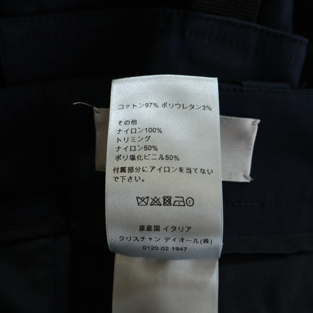 DIOR(ディオール) ロゴワッペン コットン カーゴパンツ ネイビー 013C122A3866