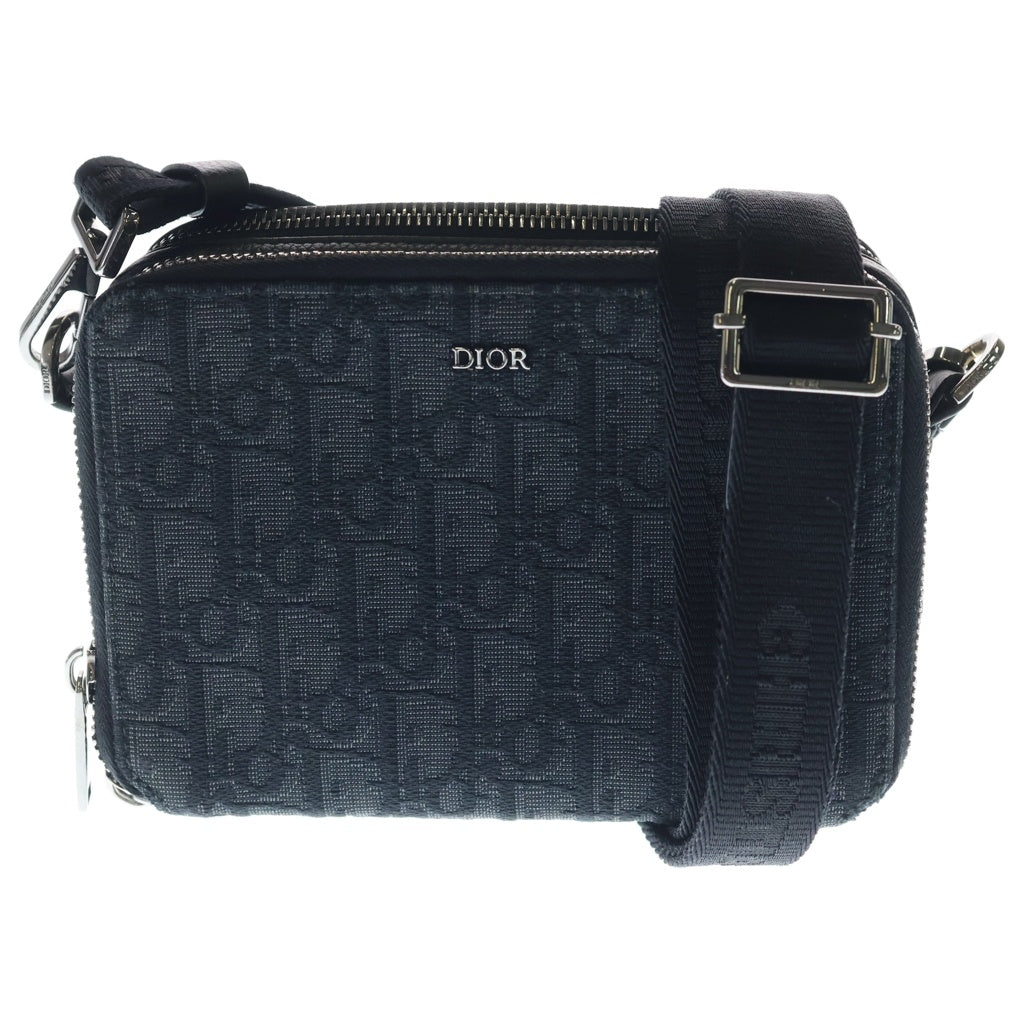 DIOR(ディオール) オブリーク ジャガード ショルダーバッグ ネイビー レディース