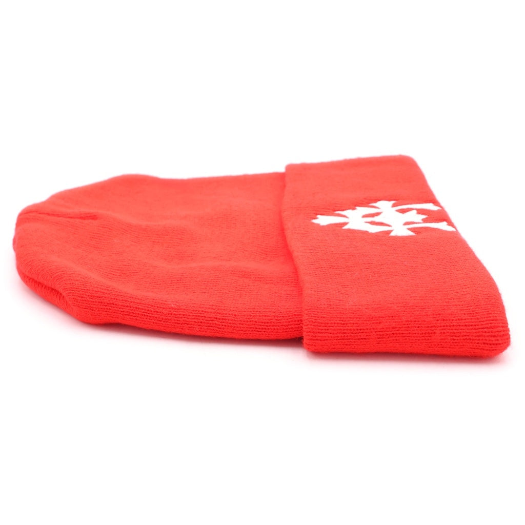 CHROME HEARTS(クロムハーツ) WACH CAP CROSS ワッチキャップ セメタリークロスデザイン ビーニー 帽子 レッド