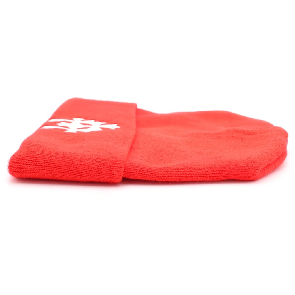 CHROME HEARTS(クロムハーツ) WACH CAP CROSS ワッチキャップ セメタリークロスデザイン ビーニー 帽子 レッド