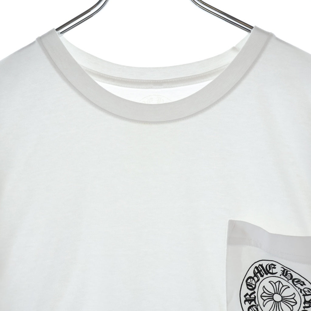 CHROME HEARTS(クロムハーツ) LOS ANGELS HORSESHOE S/S TEE ロサンゼルス限定 ホースシュー クルーネック半袖Tシャツ ホワイト カットソー
