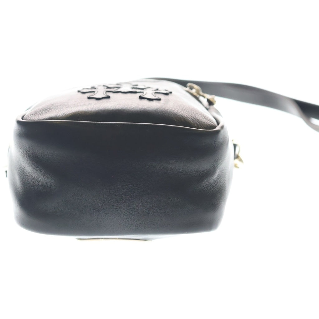 CHROME HEARTS(クロムハーツ) TAKA MINI LTHR タカミニ セメタリークロスパッチレザー ショルダーバッグ ブラック