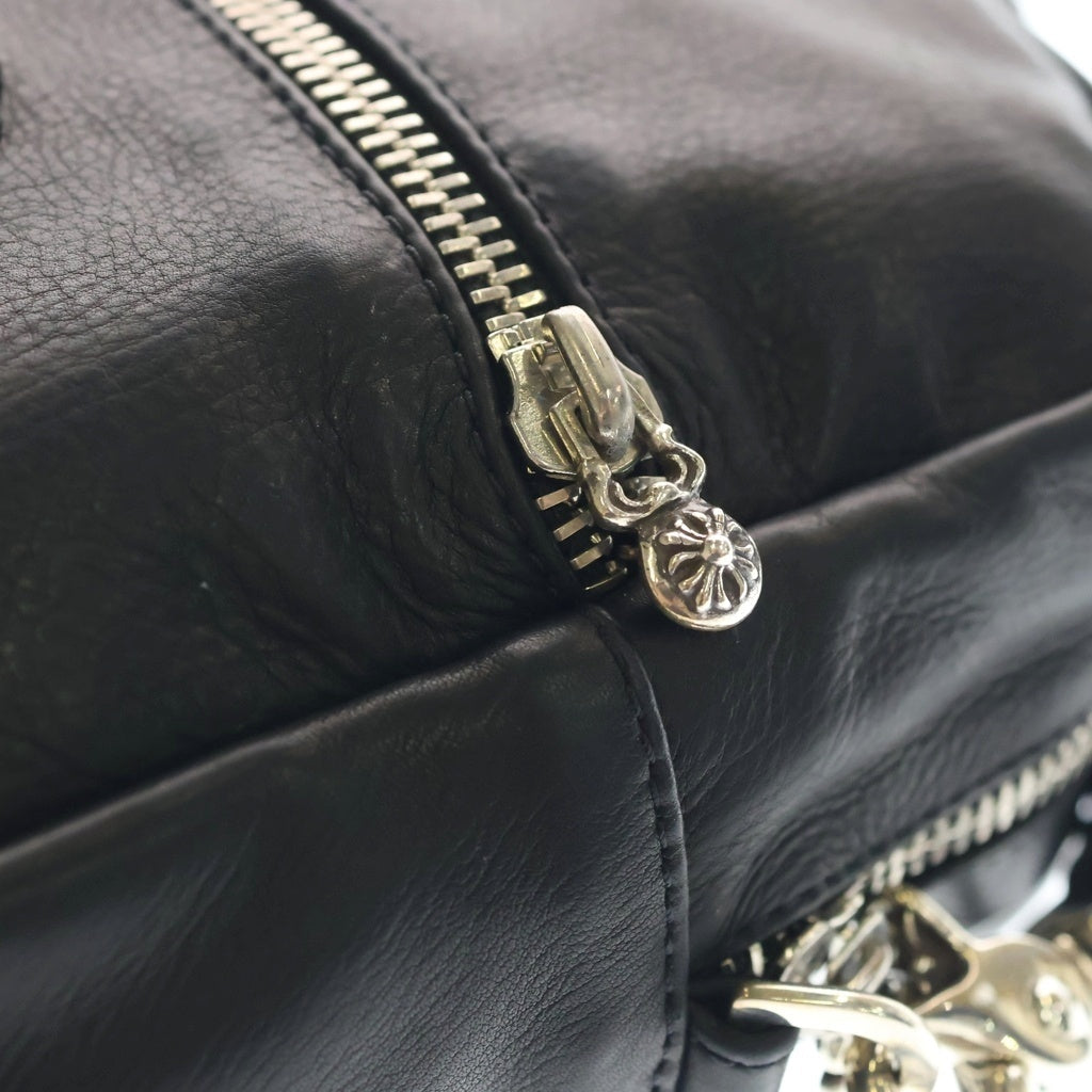 CHROME HEARTS(クロムハーツ) TAKA MINI LTHR タカミニ セメタリークロスパッチレザー ショルダーバッグ ブラック