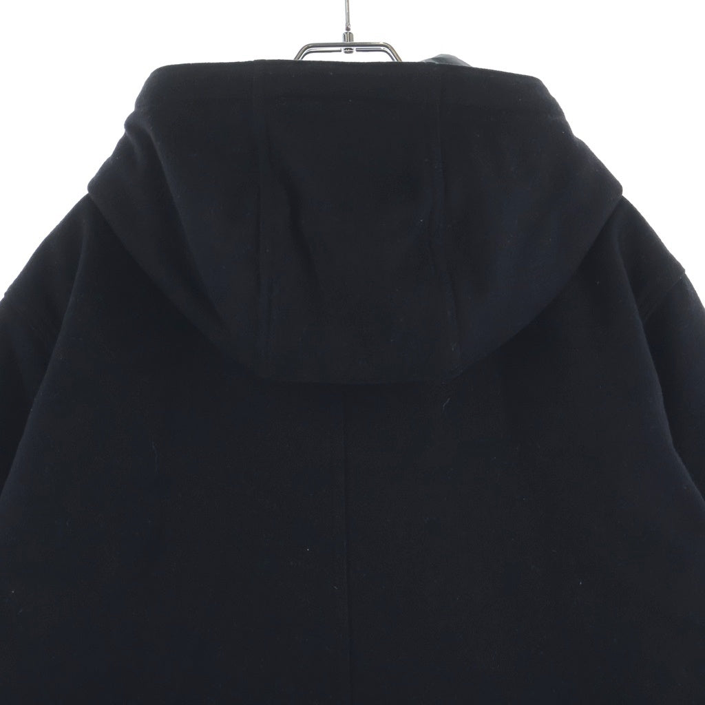 STONE ISLAND(ストーンアイランド) ウール コンパスパッチ フーデッド ジャケット ブラック 8115454F4