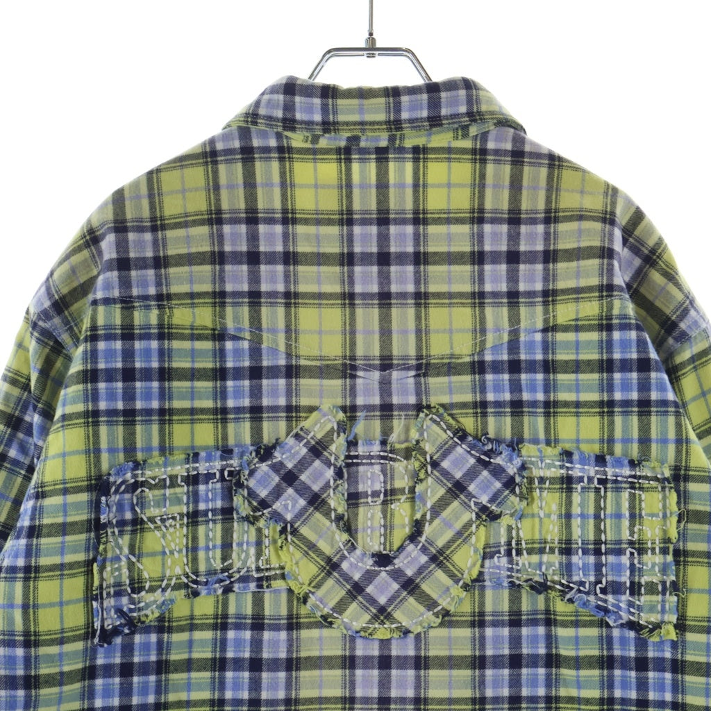 SUPREME(シュプリーム) 25AW ×TRUE RELIGION Quilted Lined Plaid Flannel Shirts トゥルーレリジョン キルテッド プレイド フランネルシャツ イエロー