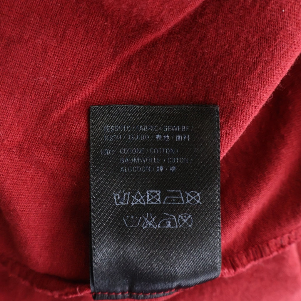 BALENCIAGA(バレンシアガ) 19SS ロゴデザイン クルーネック カットソー 半袖Tシャツ レッド 556150 TCV25