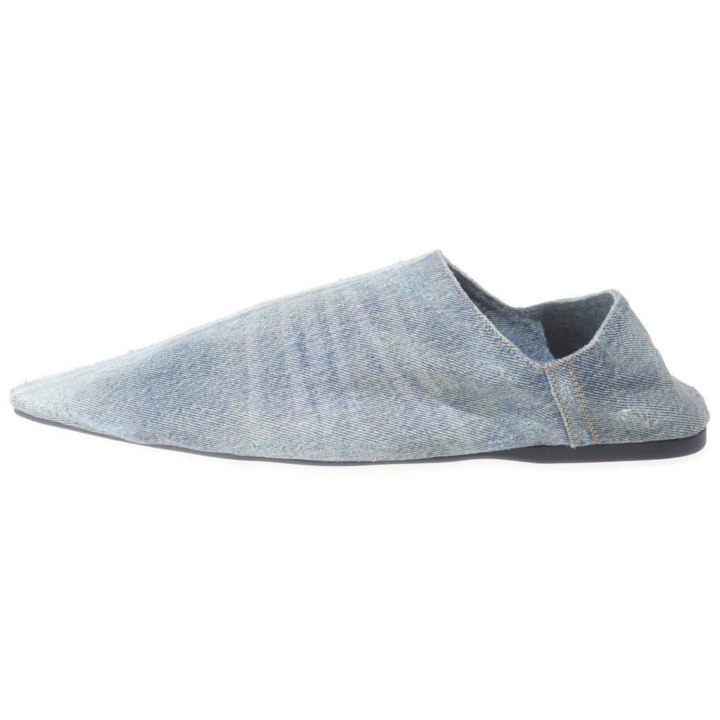 BALENCIAGA(バレンシアガ) FLAT MULE SMOOTH LAMBSKIN フラット ミュール スムース ラムスキン 788347 ブルー