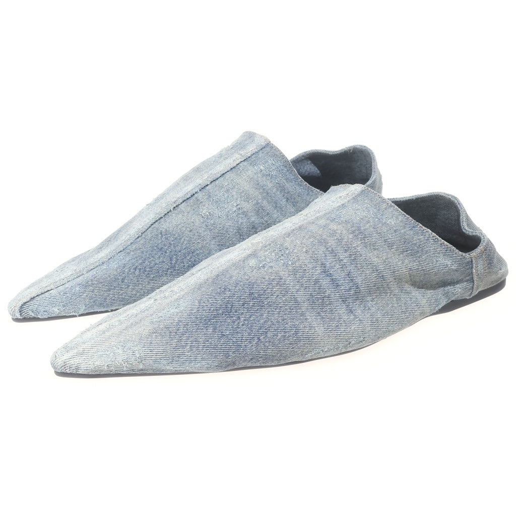 BALENCIAGA(バレンシアガ) FLAT MULE SMOOTH LAMBSKIN フラット ミュール スムース ラムスキン 788347 ブルー