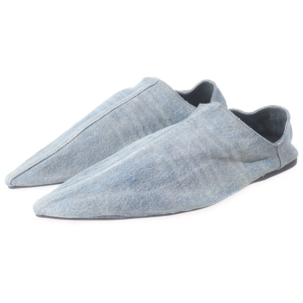 BALENCIAGA(バレンシアガ) FLAT MULE SMOOTH LAMBSKIN フラット ミュール スムース ラムスキン 788347 ブルー