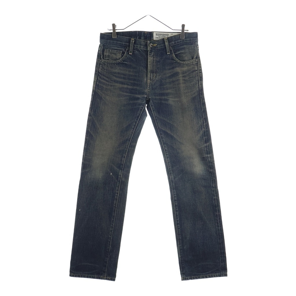 NEIGHBORHOOD(ネイバーフッド) WASHED NARROW ウォッシュ加工 デニムストレートパンツ インディゴ 151DCNH-PTM12