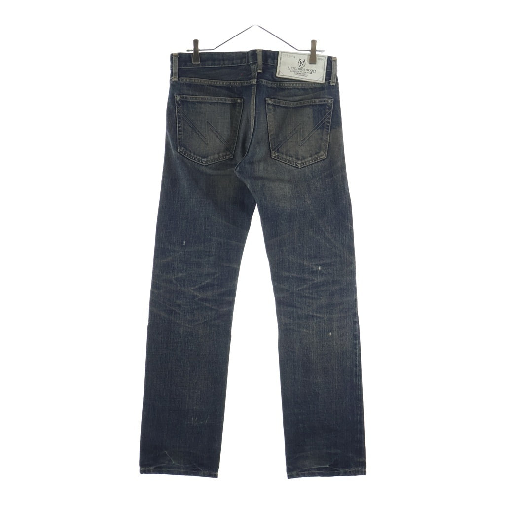 NEIGHBORHOOD(ネイバーフッド) WASHED NARROW ウォッシュ加工 デニムストレートパンツ インディゴ 151DCNH-PTM12