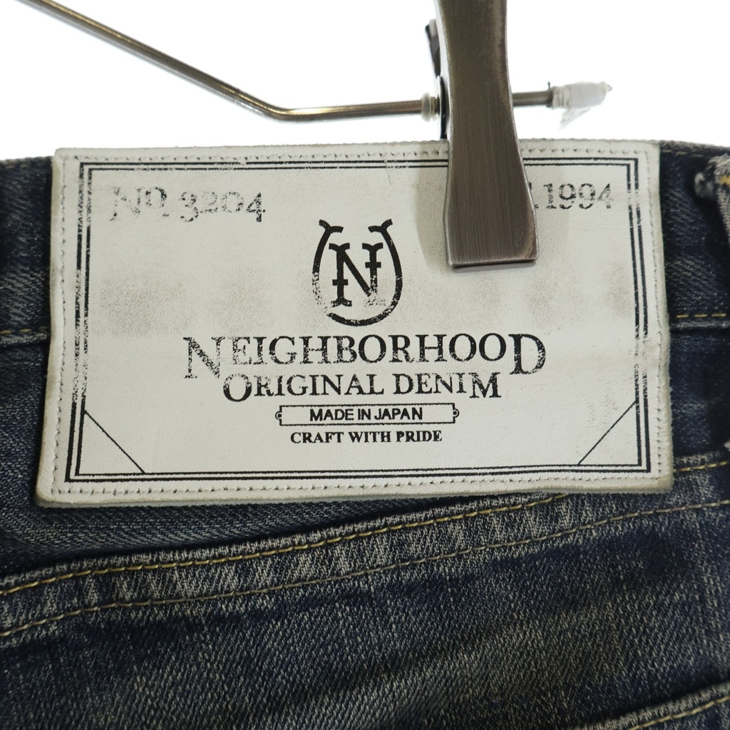 NEIGHBORHOOD(ネイバーフッド) WASHED NARROW ウォッシュ加工 デニムストレートパンツ インディゴ 151DCNH-PTM12