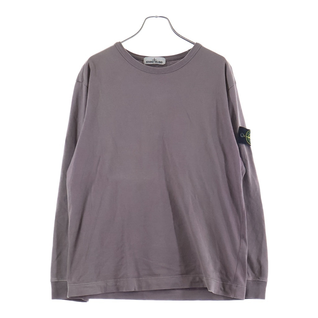 STONE ISLAND(ストーンアイランド) 20AW Heavyweight Cotton Crewneck L/S Tee ヘビーウェイトコットンクルーネック長袖Tシャツ パープル 731564450