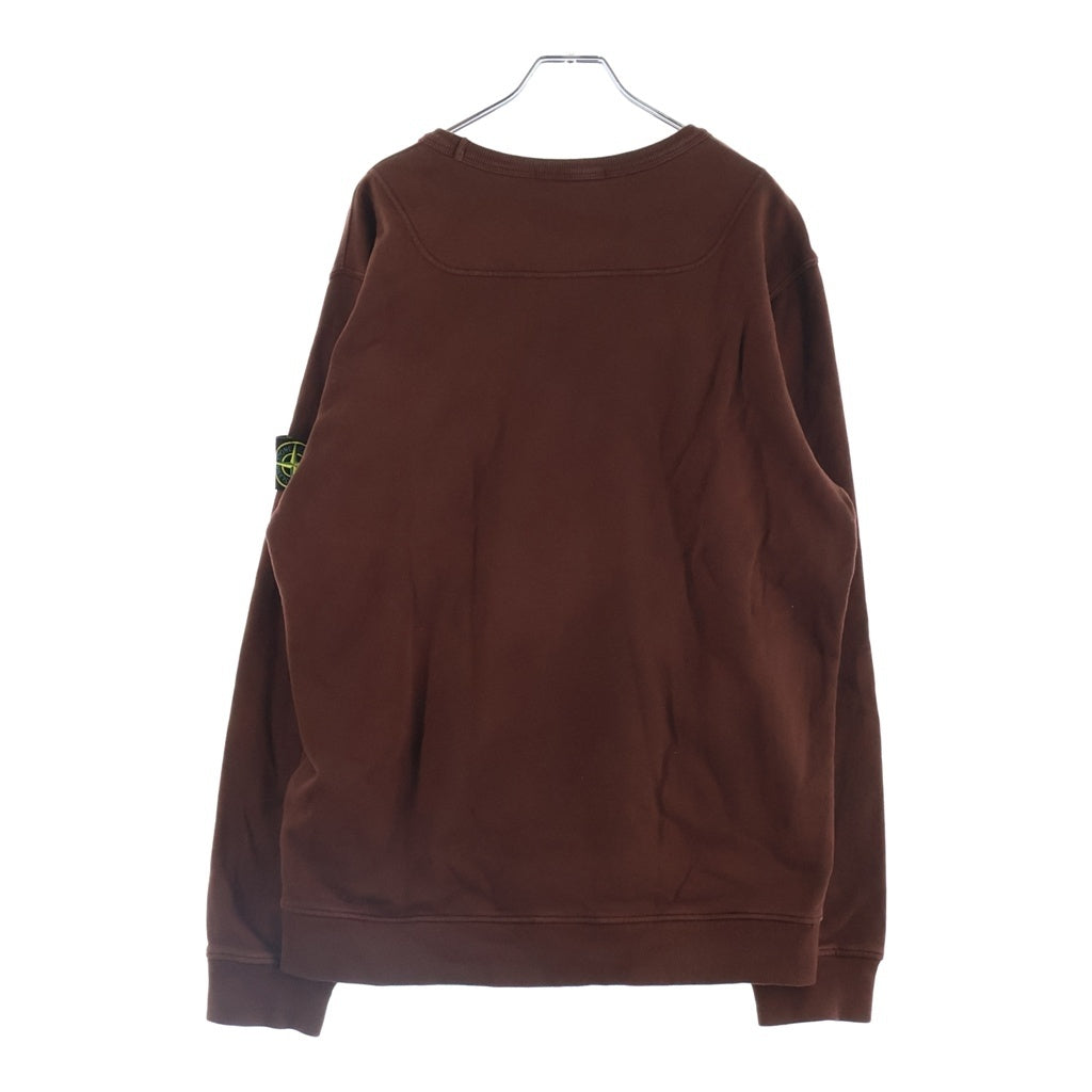 STONE ISLAND(ストーンアイランド) 23AW Logo Patch Sweatshirt ロゴパッチスウェットシャツ トレーナー ブラウン 791562420