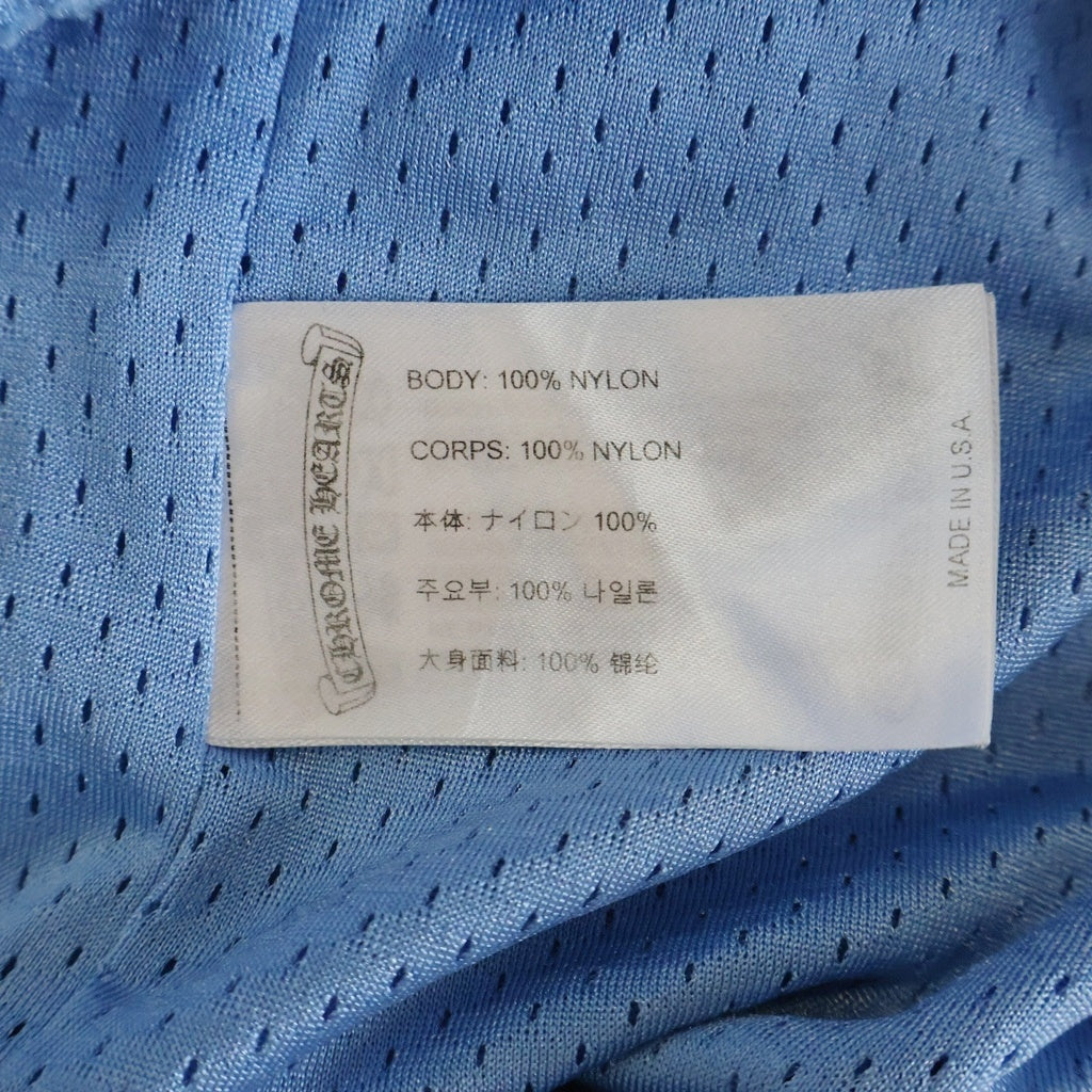 CHROME HEARTS(クロムハーツ) MESH WARM UP JERSEY メッシュ バーシティー ジャージー CHプリントメッシュ ハーフパンツ ブルー