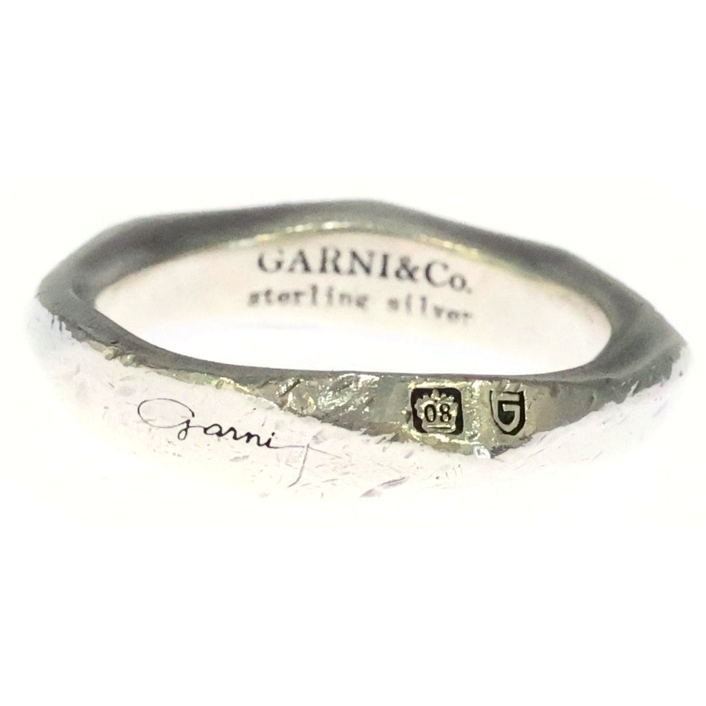 GARNI(ガルニ) CROCKERY RING クロッケリー ロゴデザイン リング シルバー