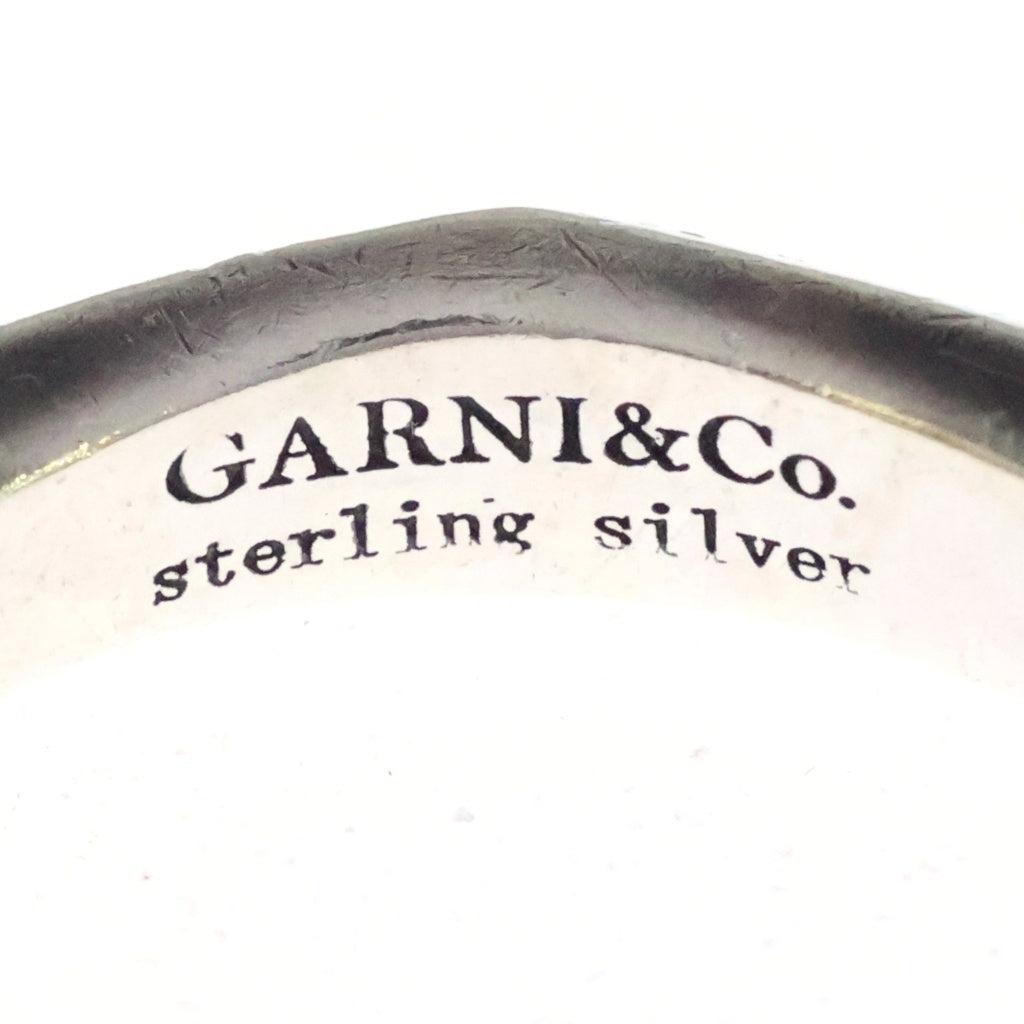 GARNI(ガルニ) CROCKERY RING クロッケリー ロゴデザイン リング シルバー