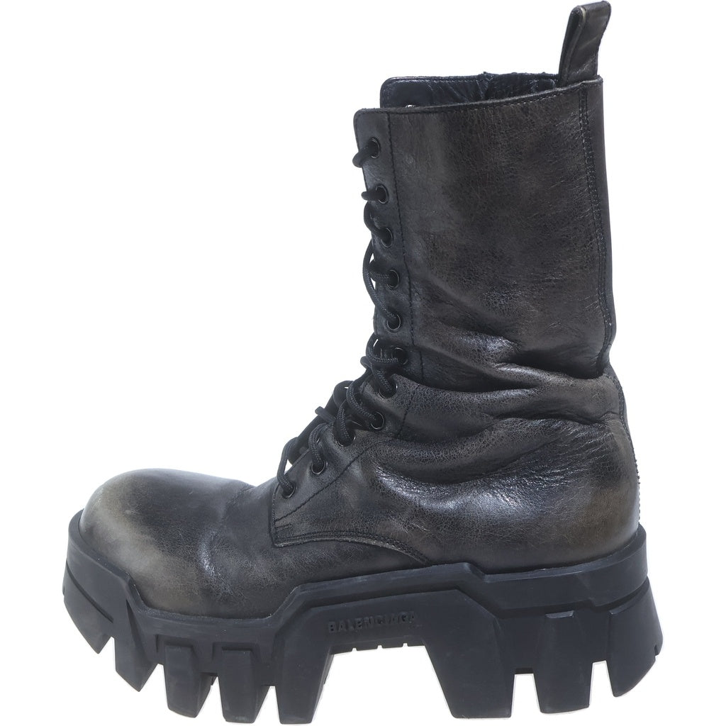 BALENCIAGA(バレンシアガ) 24AW BULLDOZER BOOT ブルドーザー レザー ブーツ ブラック 681118